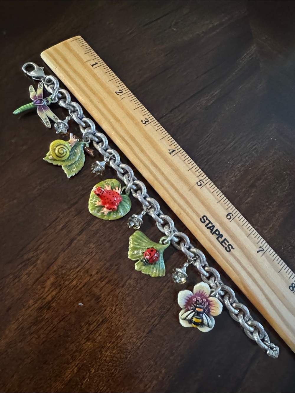 🐞 BRIGHTON “Pond Marvel” Charm Bracelet - Retired - Picture 6 of 12